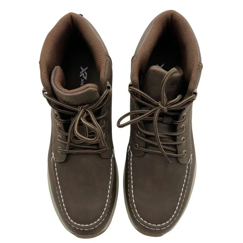 Xray NEW Mens Size 10.5 Brown High-Top Sneakers Vegan Leather Hiking Walking - Picture 4 of 15